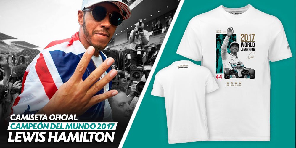 jgrf_creative's tweet photo. 📢 #F1 | 💥BOMMM💥
YA DISPONIBLE la camiseta #LewisHamilton Campeón del Mundo 2017!
🖱️👉🏾https://t.co/qCpGT56EO6
🏁 #4TheTeam #TeamLH #H4MILTON https://t.co/xdD2dqJfEK