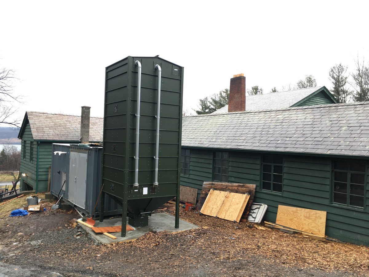 10.0 Ton Greencoat silo installed at Cayuga Nature Centre, Ithaca, NY by <a href="/EhrhartEnergy/">Ehrhart Energy</a> #biomass #RenewableEnergy