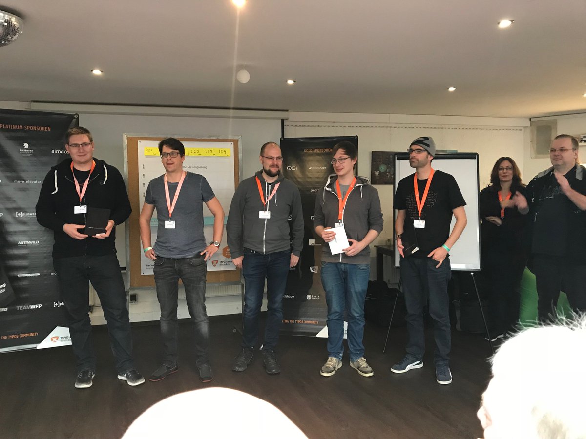 Real20179's tweet photo. Danke an alle Sponsoren und Teilnehmer die Sessions gehalten haben. Ohne euch wäre das Camp in diesem Umfang nicht möglich!

#T3CRR #TYPO3 https://t.co/Gq431e2N0Y