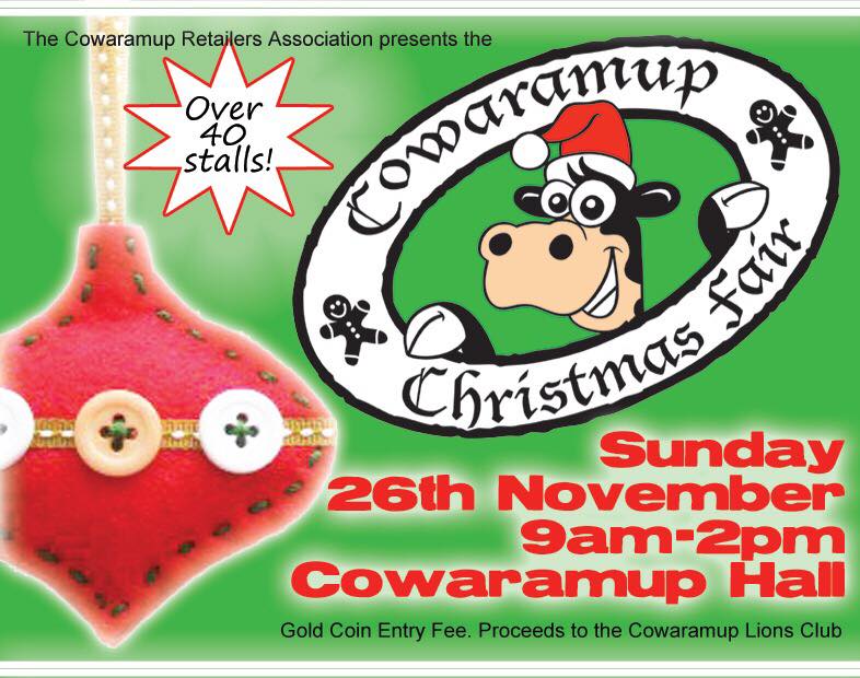 CowtownCows's tweet image. Get ready to get your Christmas shopping moo-d on ==&amp;gt;
#Cowaramup #christmasgifts 
Annual Christmas Fair - Sunday November 26