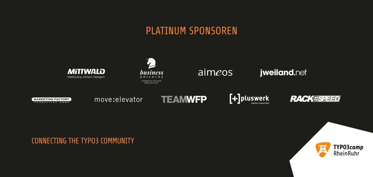 Real20179's tweet photo. Danke an alle Sponsoren und Teilnehmer die Sessions gehalten haben. Ohne euch wäre das Camp in diesem Umfang nicht möglich!

#T3CRR #TYPO3 https://t.co/Gq431e2N0Y
