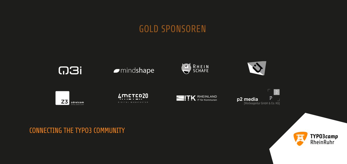 Real20179's tweet photo. Danke an alle Sponsoren und Teilnehmer die Sessions gehalten haben. Ohne euch wäre das Camp in diesem Umfang nicht möglich!

#T3CRR #TYPO3 https://t.co/Gq431e2N0Y