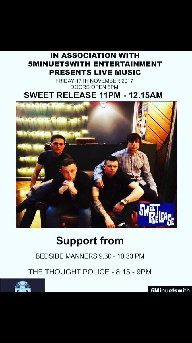 FRIDAY 17th November DONT MISS IT @BedsideOfficial <a href="/SweetRelease_Uk/">Sweet Release UK</a>. SHARE RETWEET Advert