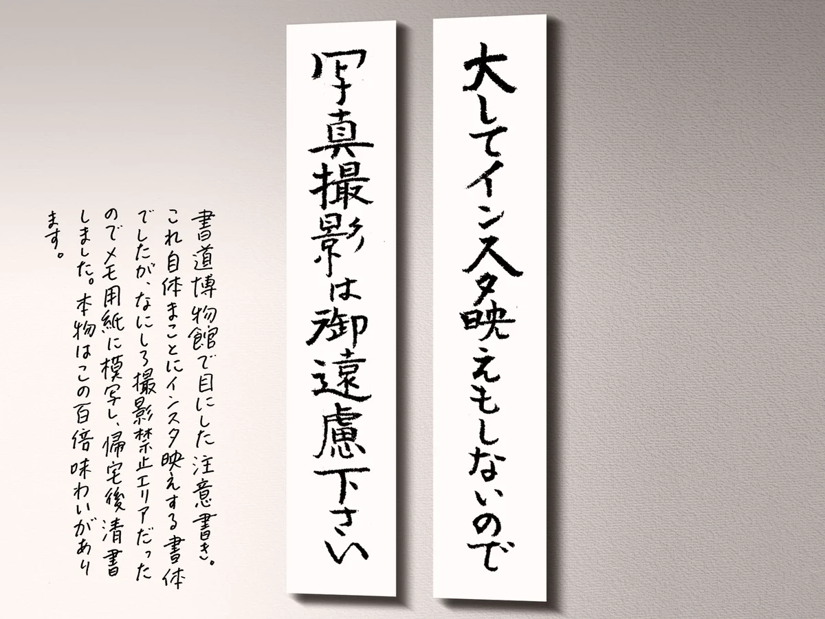 「大してインスタ映えもしない」？いや、むしろインスタに載せたいｗ面白い撮影禁止の注意書きｗｗ