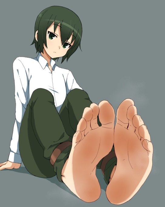 ちょっと修正したかったので上げ直し(;'Д`) キノさんの足裏ぺろぺろ 