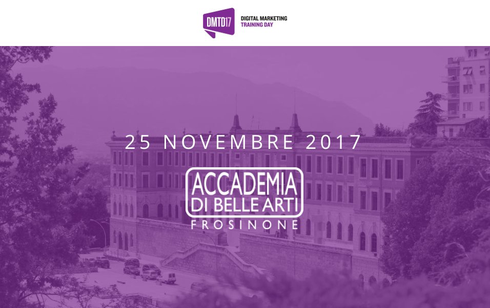 andreacreativo's tweet photo. A #Frosinone il 1° #DigitalMarketing Training Day con @thulasa @filippoTrocca e G. Bassi #DMTD17 https://t.co/NJpt5PvpQs via @seeweblive https://t.co/DlQ5sLUDDO