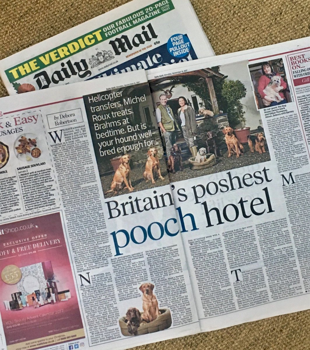 Excited to be in the <a href="/MailOnline/">Mail Online</a> today! Read Debora Robertson's (<a href="/lickedspoon/">Debora Robertson 🦀</a>) article about her time at The Dog House with her dog Barney.