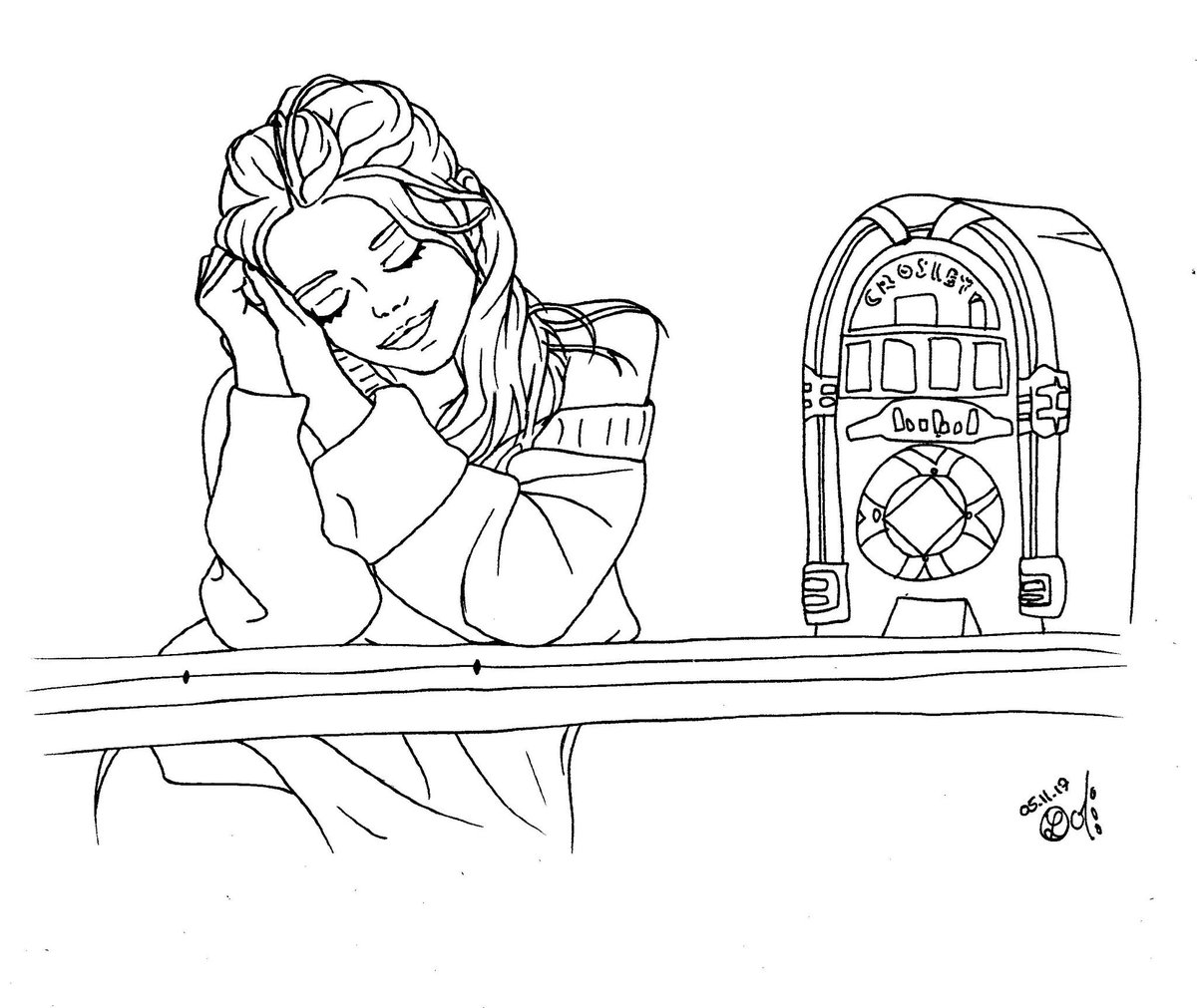 fanartslm's tweet photo. Sweet @anajaramartinez ♡ 📻🐥 💜

#AnaJaraMartinez (#SoyLunaJim) ✒🖤
#fanart #croquis #dibujo https://t.co/kL6egLGuw4
