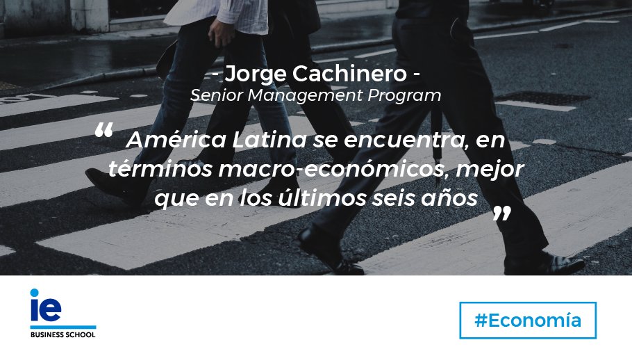 IEExecutiveEdu's tweet photo. Director del #IEsmp, @Jorge_Cachinero, analiza la situación económica de América Latina en la actualidad. https://t.co/iVrljugSir https://t.co/LYgWy9cWim