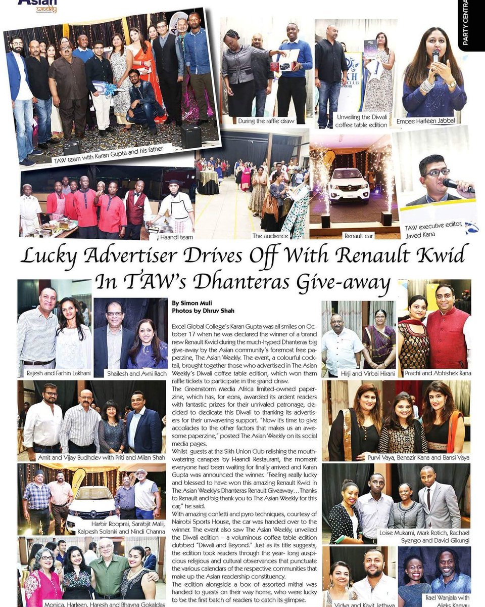 TheAsianWeekly's tweet photo. #ExcelGlobalCollege #KaranGupta was all smiles after winning a #RenaultKwid during #Dhanteras Check them out https://t.co/ji61aZC57R
