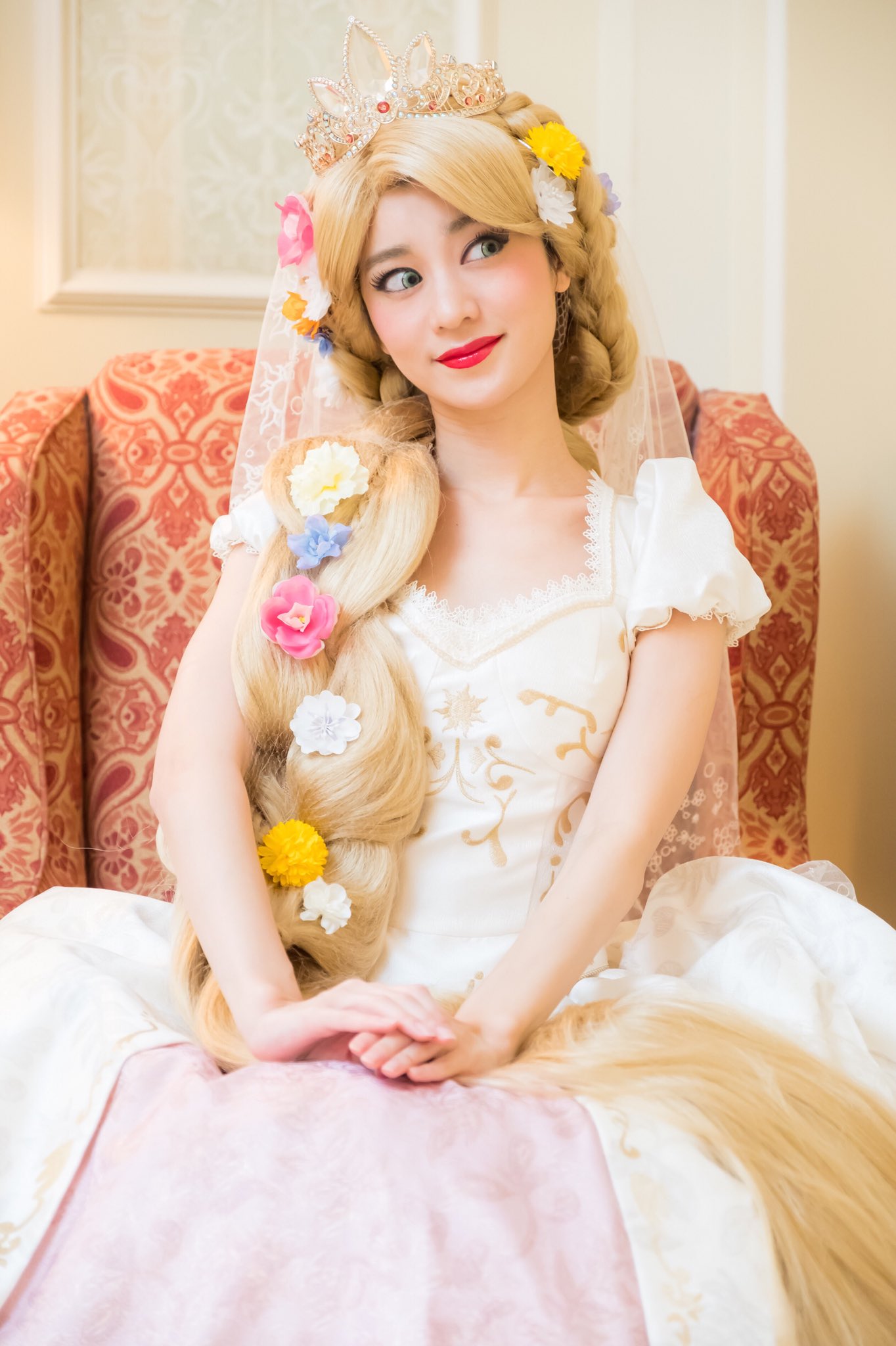 ウェディング 仮装 ドレス シーハニ Dハロ ラプンツェル 衣装