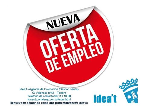 Sabem que els #dilluns són durs. Comença la setmana fent una ullada a les nostres ofertes de #ocupació! #EmpleoIdeat #OfertasDeTrabajo