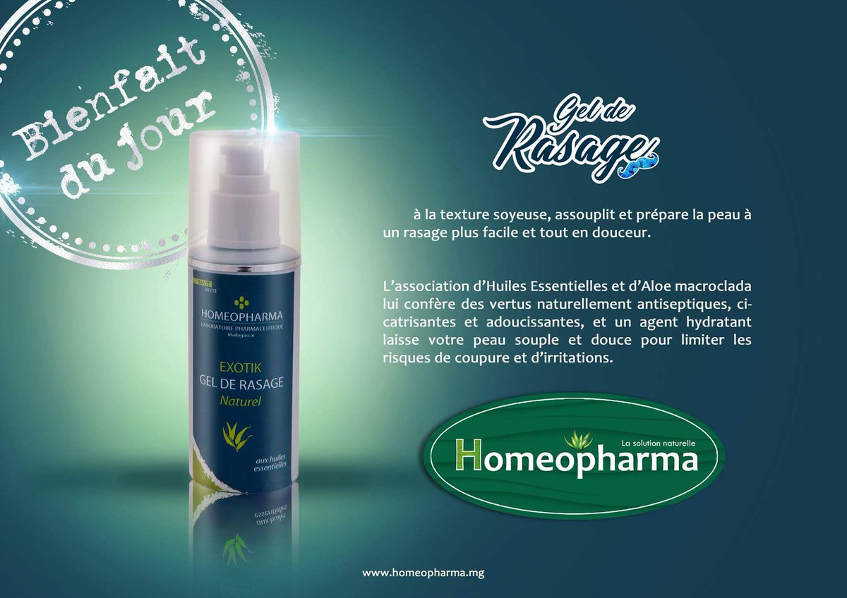 Homeopharma_mg's tweet photo. Le "bienfait du jour" .... 
Découvrez le Gel de rasage dans "Le COFFRET pour LUI". Dispo dans les instituts HOMEOPHARMA à partir du 20/11 https://t.co/O9otg2veaD