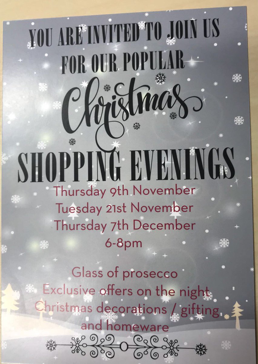Don't miss out!It's our #ShoppingEvening this Thurs from 6pm! <a href="/ThisisIlkley/">This is Ilkley</a> <a href="/IlkleyChat/">Ilkley Chat</a> <a href="/IlkleyGazette/">Ilkley Gazette</a> please share :) #ChristmasShopping 🎄🎅