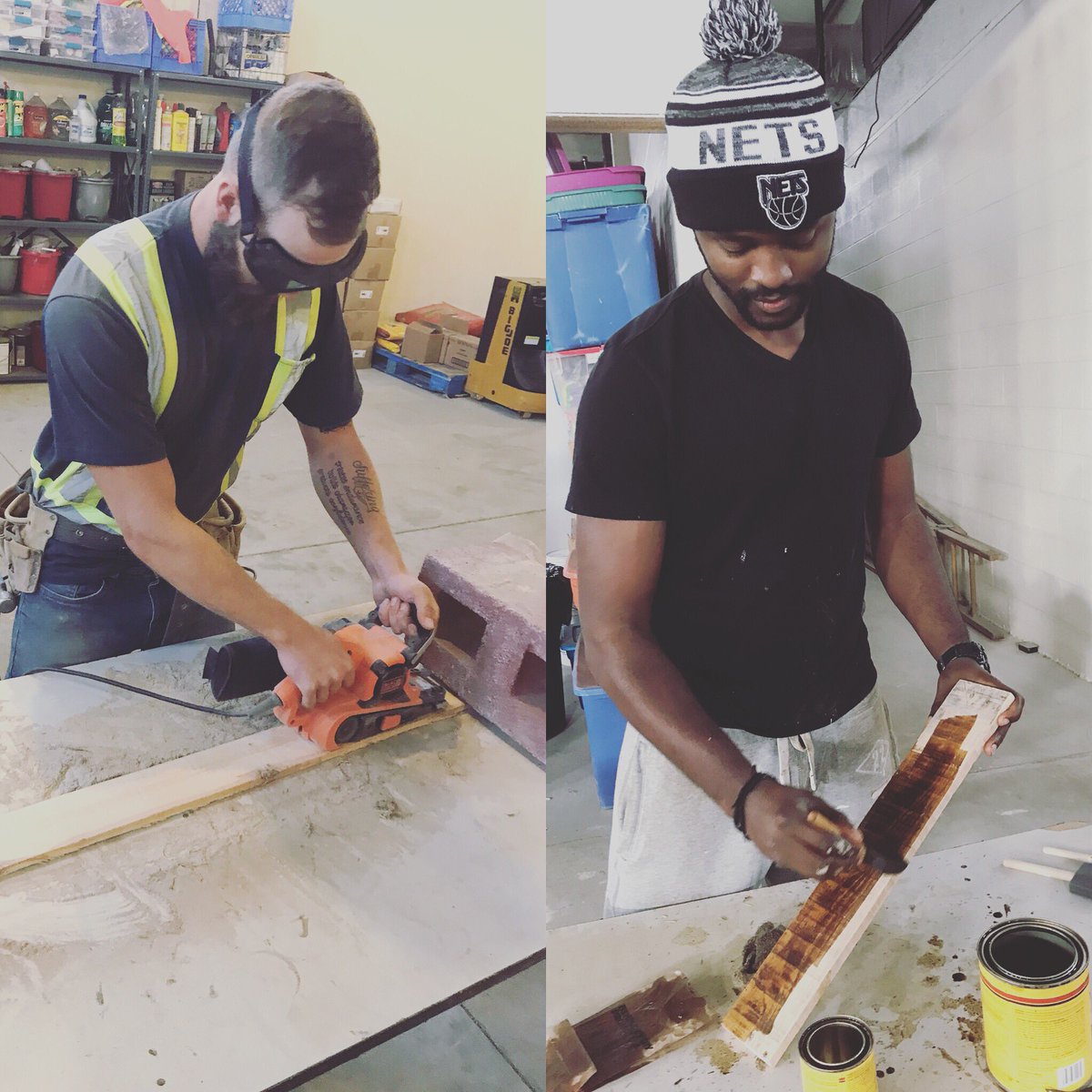 skylars_shop's tweet photo. Some more work over the weekend on Skylar’s Shops secret project! 🤫
#SkylarsShop🛠 #palletfurniture https://t.co/tP7BEXEuze