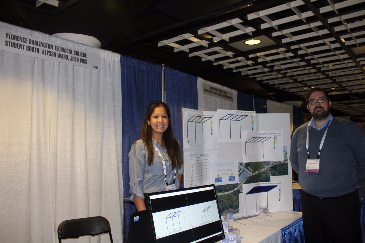 sc_ate's tweet photo. Two @FloDar_Tech students, Alyssa Ward and Josh Wos traveled to #2017ATEPI with @sc_ate. Thanks @Comm_College, @NSF! https://t.co/Gb5LC3kHdk