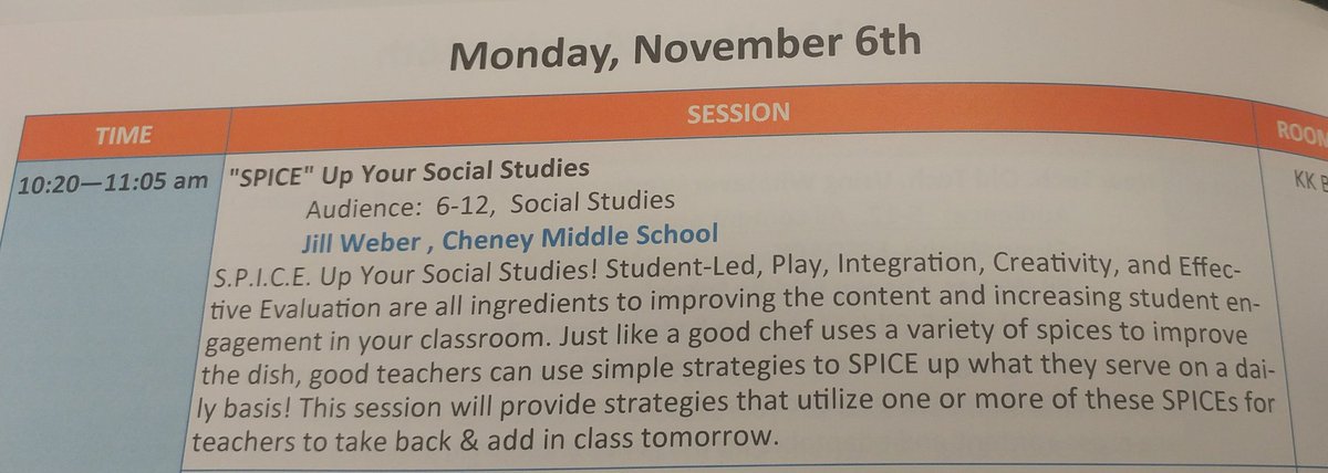 CaseyMMeier's tweet photo. The entertaining & informative @JillWebs presentation on how to SPICE up your class https://t.co/f9Qm2Bjxst #KSS2017 #BuzzEdu @KCHEKansas https://t.co/QwZ0RrRTrB