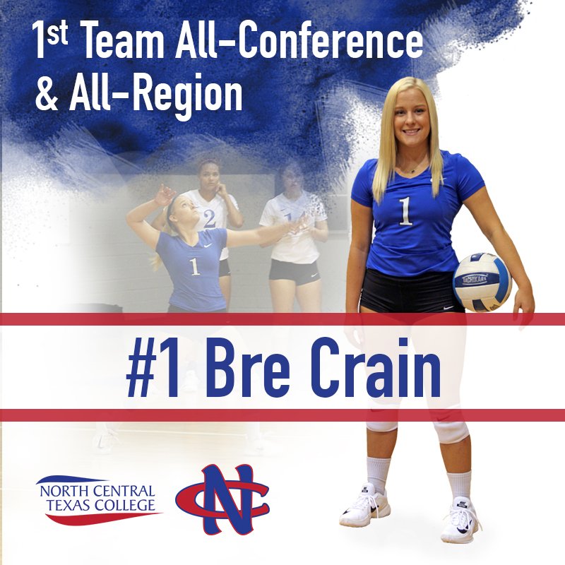 nctcvolleyball's tweet photo. Congrats to @jalyse10 and @breannacrain for tabbing 1st team All-Conference Honors as well as being named to the Region V Team. https://t.co/9OZO9Ugevs