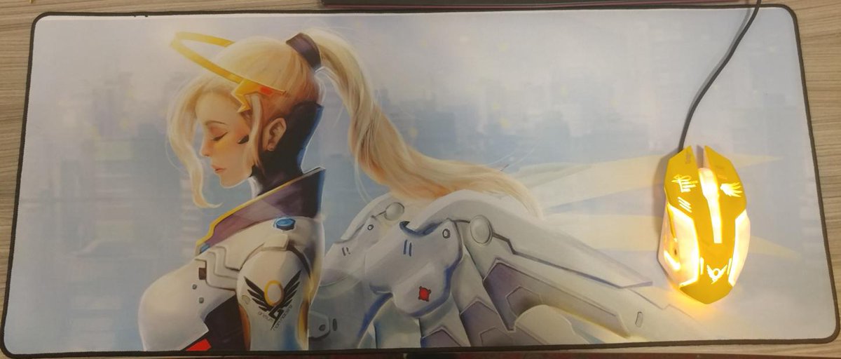 rachieturtle's tweet photo. My new mouse and mousepad from @Gamers_cavalry 💛 I will watch over you! https://t.co/NaJbB2V5p4