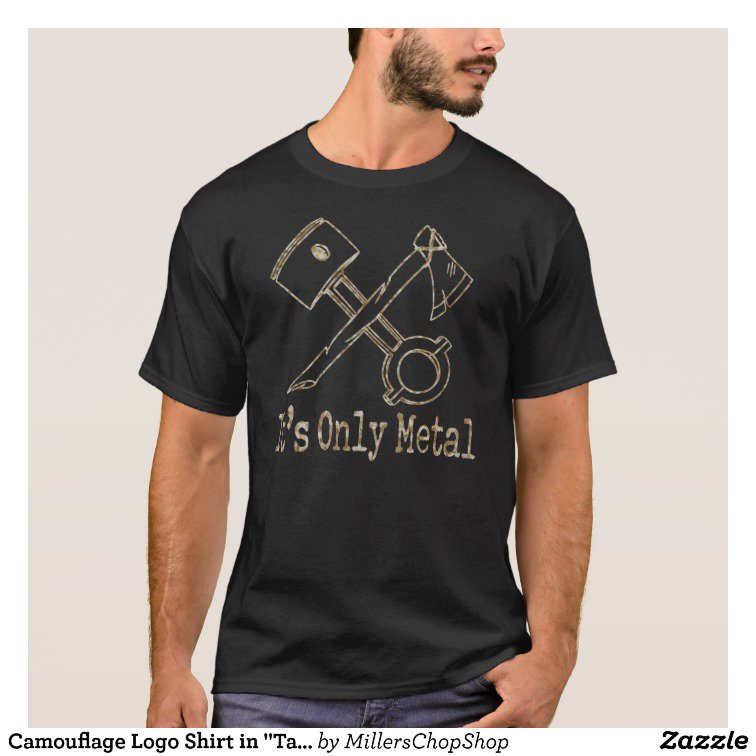 Camouflage Logo Shirt in "Tan Camo" goo.gl/d6zfua  #HotRods #RatRods #HotRodArt
