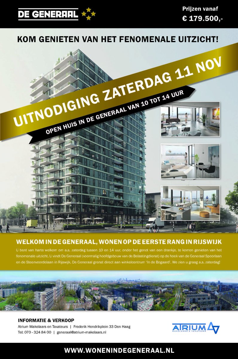 AtriumMakelaars's tweet photo. OPEN HUIS in DE GENERAAL!! U bent van harte welkom!!
#Generaal #rijswijk #transformatie #appartement #heerlijkwonen https://t.co/RYgWGBGRzh