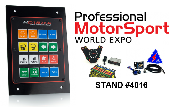 Its show time! We'll be at <a href="/PMWExpo/">Professional MotorSport World Expo</a> next week showcasing our Power Distribution Panel and other new products!