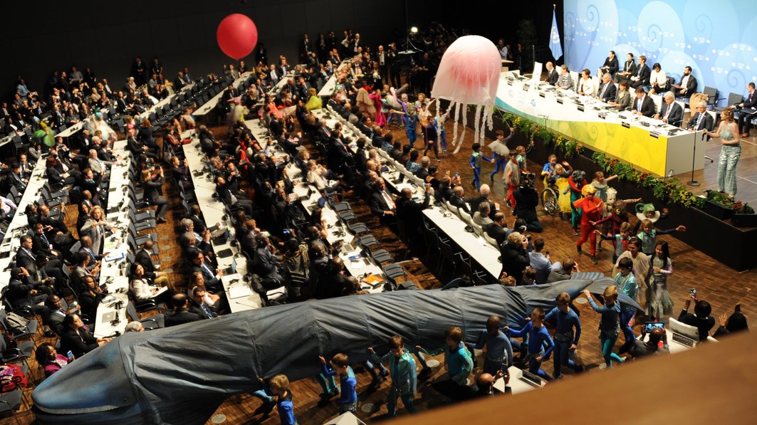 UNFCCC's tweet photo. Bonn kids sang and acted for the planet at the @UN climate conference #COP23 today: https://t.co/ocvQemIp6n Read about it! https://t.co/8JRySt8kes