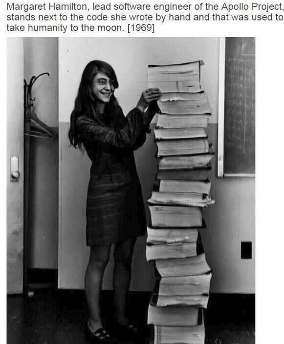 caleeforneeya's tweet image. Look at this boss lady.. #MargaretHamilton #ApolloProject