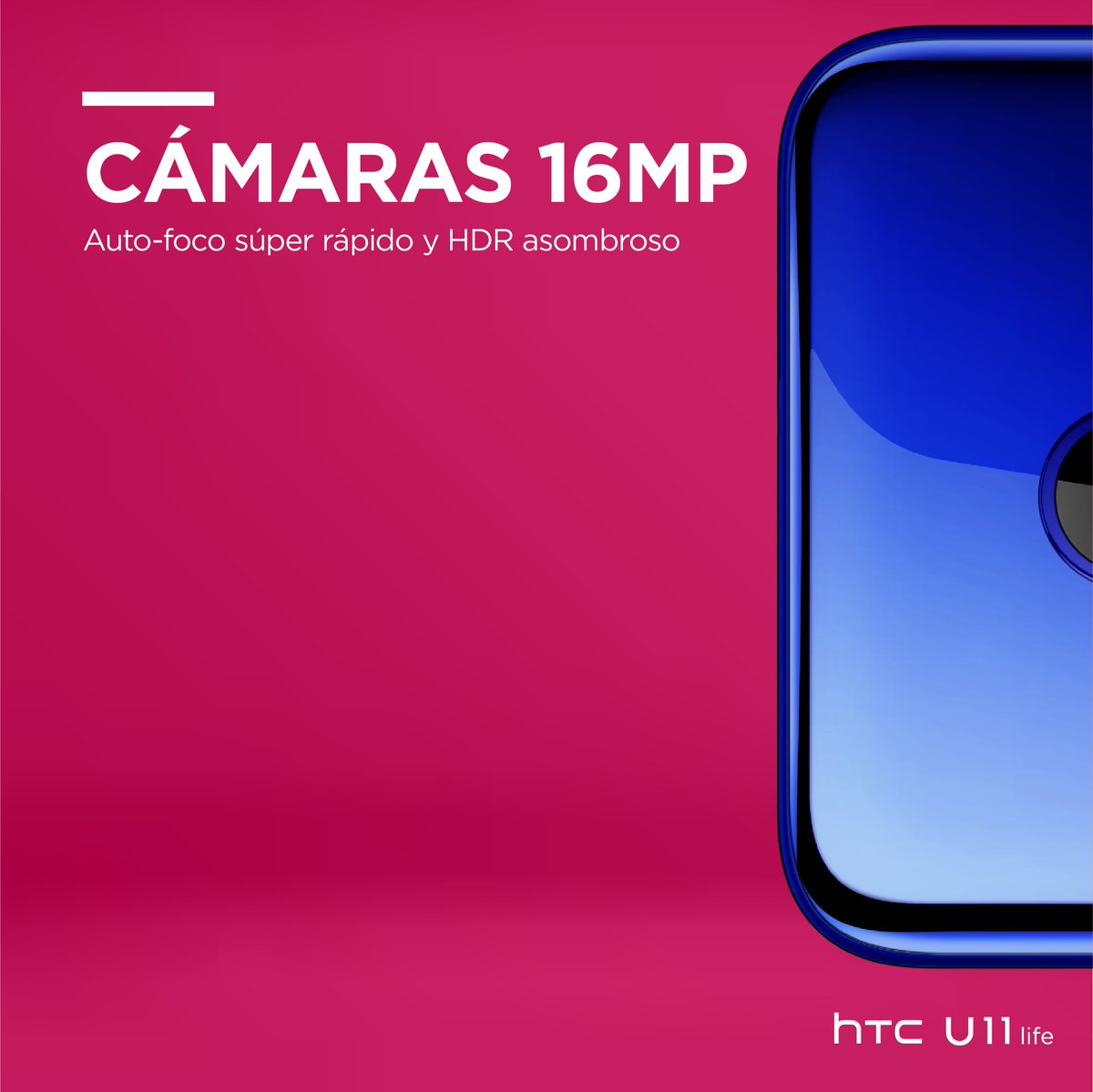 HTC_Chile's tweet photo. Falta poco para conocer un mundo de rapidez y calidad de imagen impresionante. ¡Próximamente! #HTCU11Life https://t.co/Nl9SKB3I1D