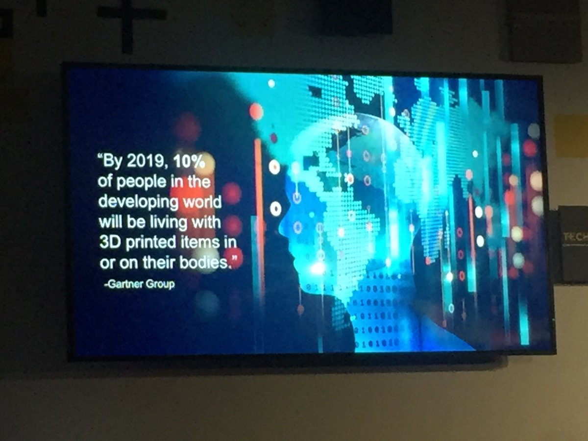 IoTthatMatters's tweet image. #techonomy17 3D printing and personalized healthcare