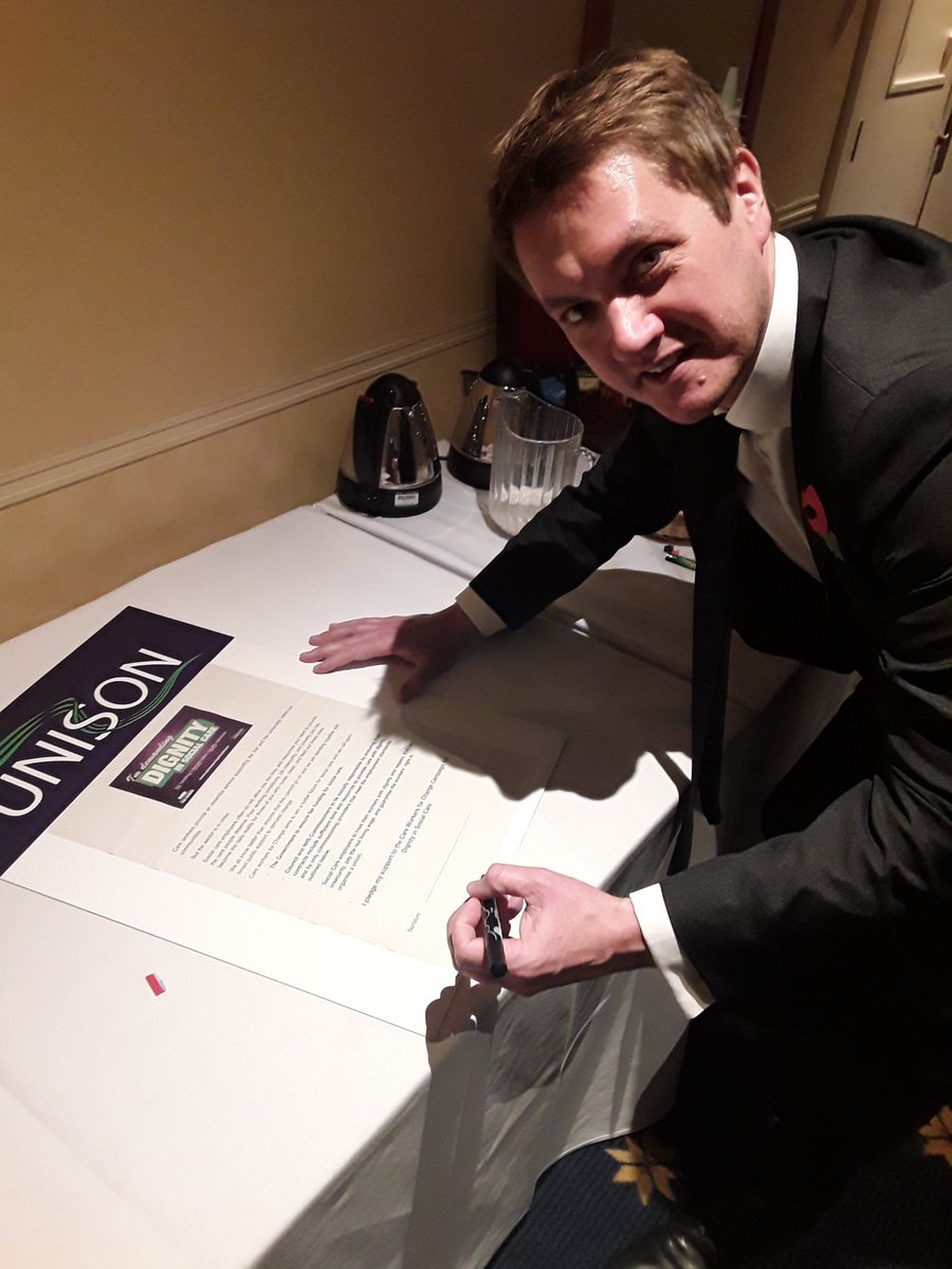 StandUpForSC's tweet photo. Thanks again to all MPs/MEPs who pledged their support to the #DignityInSocialCare campaign over the weekend at #LabNW17 https://t.co/W8s0TnM3Y1