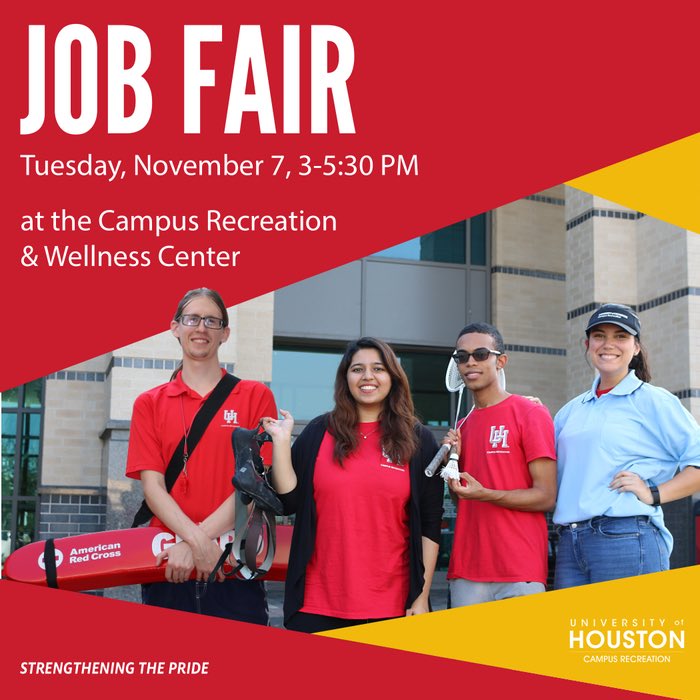 Join our family &amp; gain leadership opportunities &amp; transferable skills that every student can apply to any job upon graduation. #UHRec