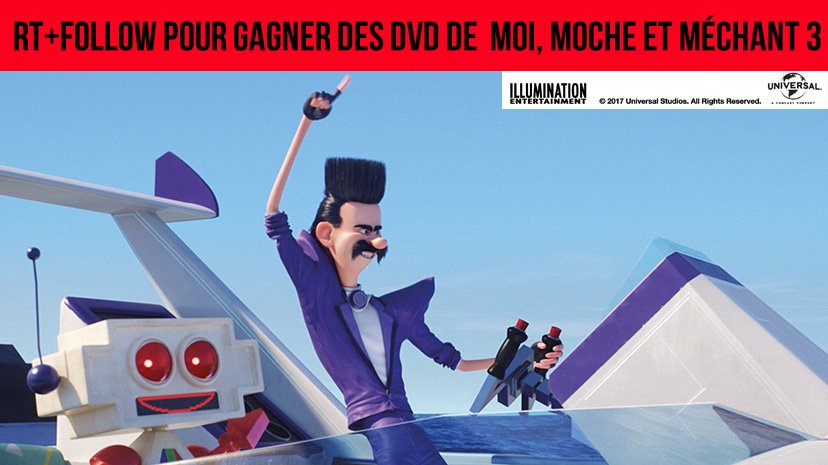 TeleLoisirs's tweet photo. RT+FOLLOW pour gagner 10 DVD de Moi, Moche et Méchant 3 ! #MoiMocheEtMechant3 😍  https://t.co/XS7hzgRnV4 https://t.co/SqAZZWXDcM
