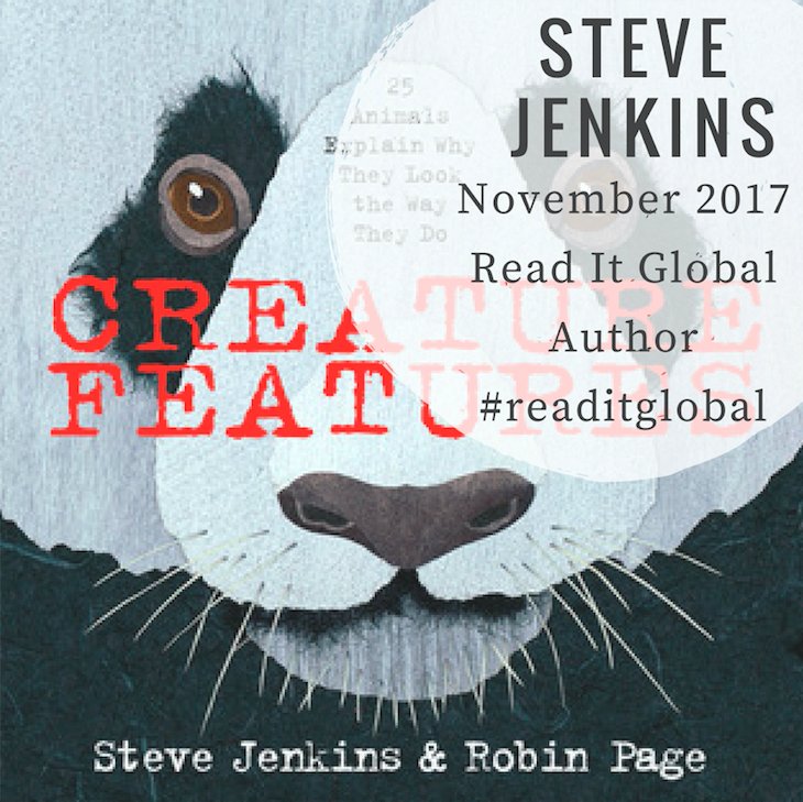 MrsBethanyHall's tweet photo. Steve. Jenkins.Unreal. Hear from Steve at https://t.co/D4FNGSD9ub!  Share your animal books using #readitglobal https://t.co/M9v336QNZc