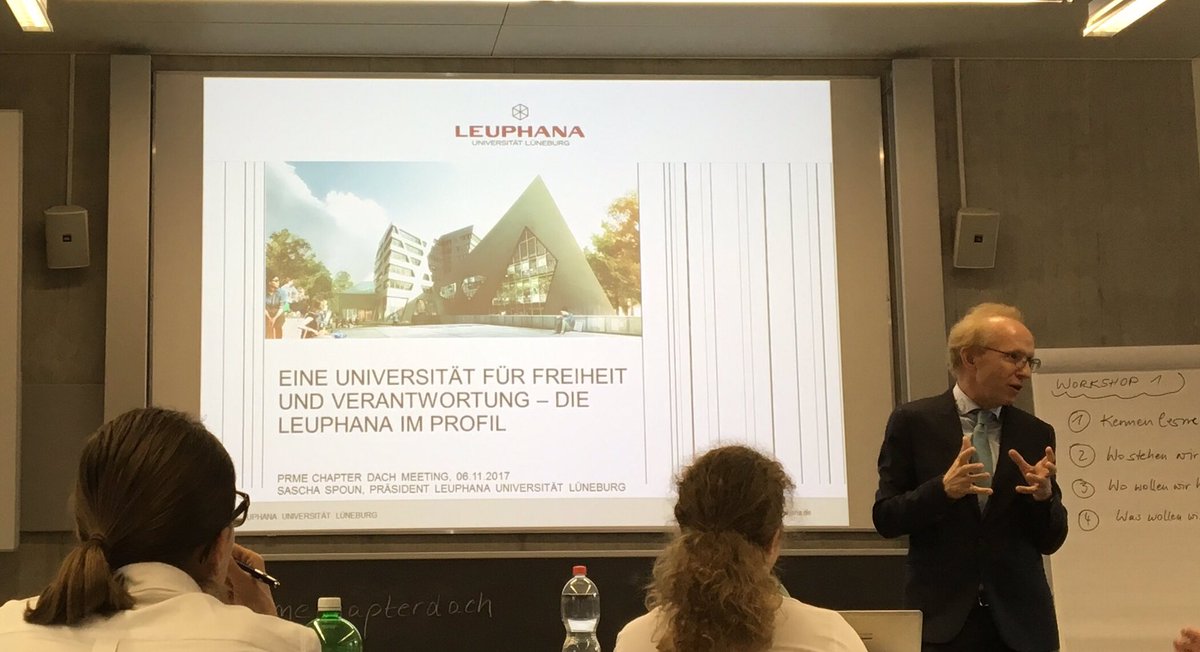 HeartnerA's tweet photo. Inspiration von der @Leuphana_Uni, wie #Hochschulen Humanismus, Nachhaltigkeit handlungsorientiert leben können #PRMEChapterDACH https://t.co/m9brWeLXn9
