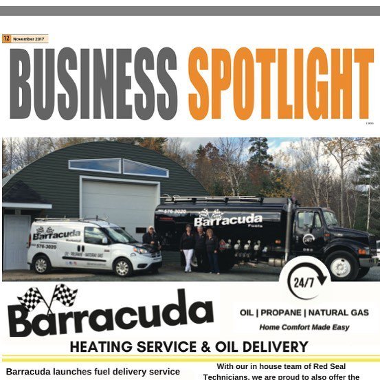 BarracudaHeat's tweet photo. #Checkusout in November’s issue of The Laker!
#businessspotlight #barracudaheat #barracudafuels #localns #callust… https://t.co/rQUocf91ce https://t.co/CjBCypNpBd