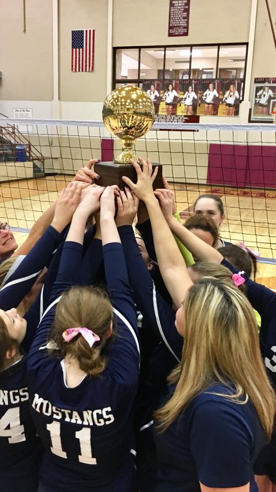 MCAAlums's tweet photo. Making Mustang history -VB Regional Champs! 
MCA vs Lubbock Trinity Christian at West HS Nov 10 at 10am. State Final Nov 11 at 12 pm. https://t.co/pSq0konEey
