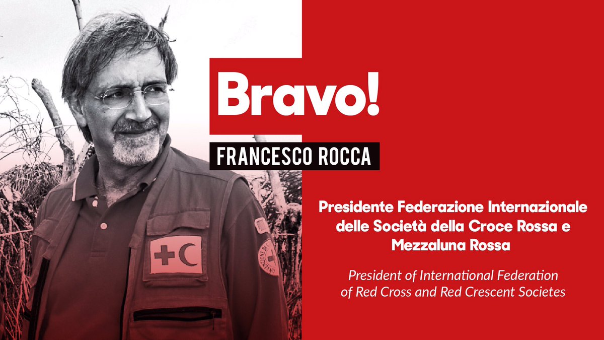 BRAVO! <a href="/Francescorocca/">Francesco Rocca</a> è il nuovo Presidente della Federazione Internazionale delle Società di #CroceRossa e Mezzaluna Rossa. @Federation