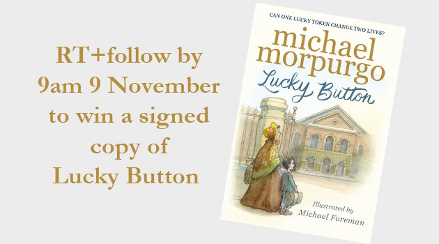 gransnet's tweet photo. RT+follow by 9am tomorrow to #win 1 of 3 signed copies of #LuckyButton @WalkerBooksUK #winitwednesday https://t.co/0eY3HM4H2c