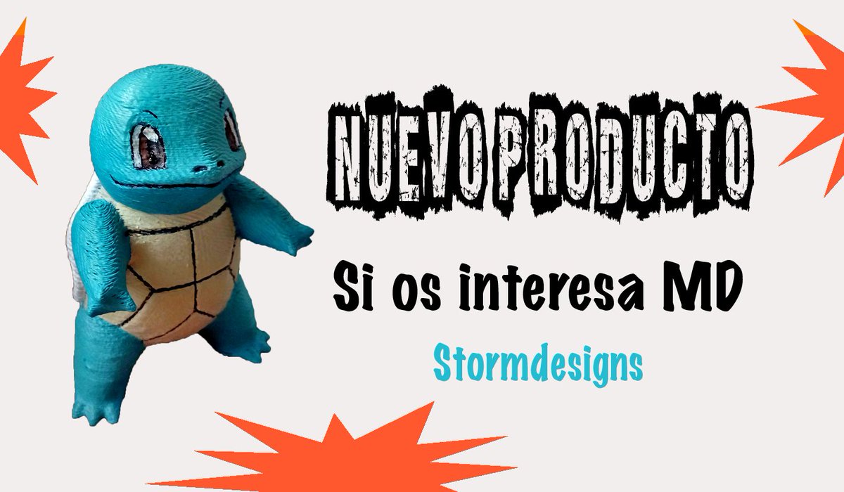 StormDesigns_es's tweet photo. ¡¡¡¡SQUIRTLE YA ESTÁ AQUÍ!!!!
 😍😍😍😍😍😍😍😍
Si te interesa contacta con nosotros por MD
😻🐱🐱😻😻🐱🐱😻 https://t.co/jFAezujTZg