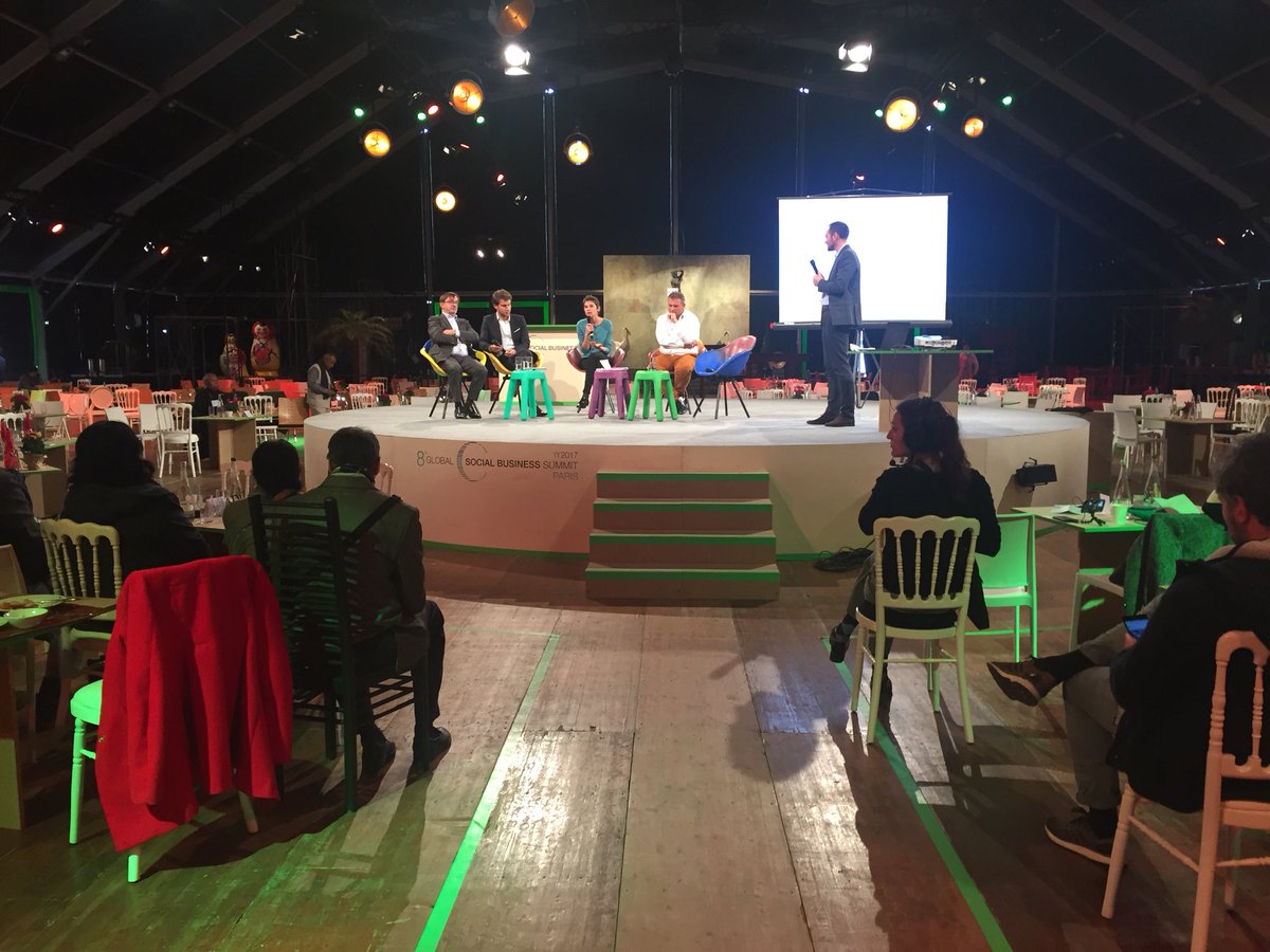 ACj8591's tweet photo. #Veolia debate #socent at #gsbs2017 in #paris with @ronalpia @AshokaFrance: How to cocreate value for society? https://t.co/PB2B6Dkm3Z