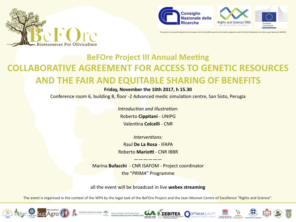 Rights_Science's tweet image. 📅November the 10th the #BeFOreConsortium will held the annual meeting.
Waiting for you!