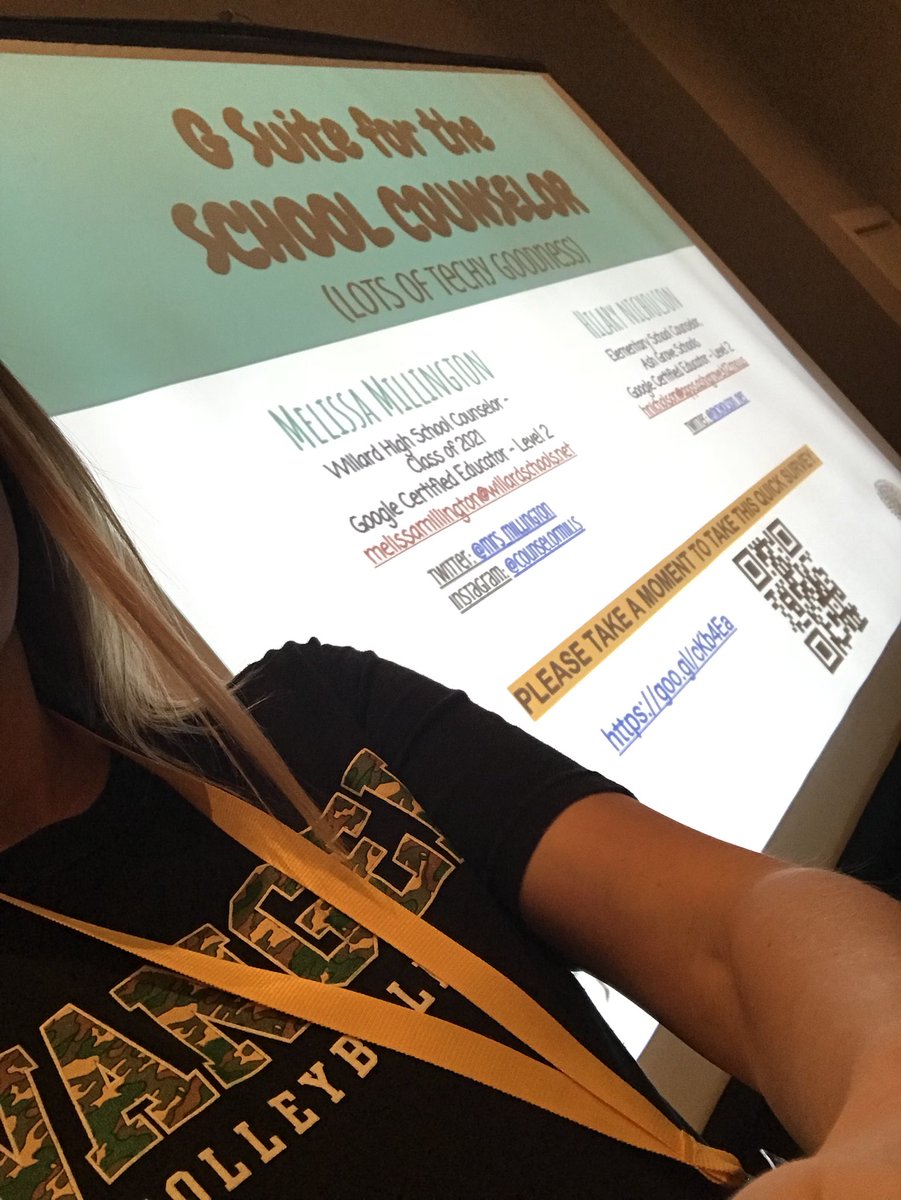 nicholson_net's tweet photo. Excited to present with @mrs_millington @myMSCA  #msca17 ! #gsuite #forschoolcounselors #allthingstechy https://t.co/4DTjonYeHX
