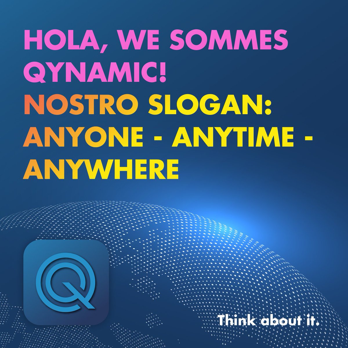 Hello world... we are here! Stay tuned and follow us... #Qynamic