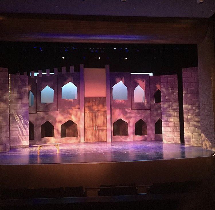 NadePlayers's tweet photo. The set is almost finished as we move into hell week for Macbeth! Purchase tickets through the link in the bio! https://t.co/y7jOhmiuDd