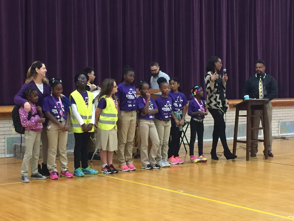 CEeagles's tweet photo. Celebrating our GOTR girls! All girls finished the 5k in under an hr! #centersd #ce58 #GOTRkc https://t.co/QvCQYnQbM3