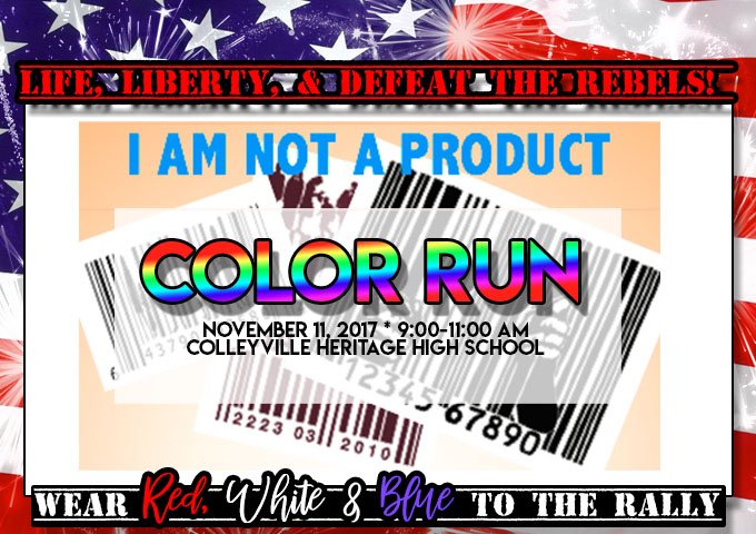 CHPantherPride's tweet image. Dont forget to get registered for the @stuco_chhs Color Run to help battle #humantrafficking this Sat, Nov 11! #colorrun2018 #chpantherpride