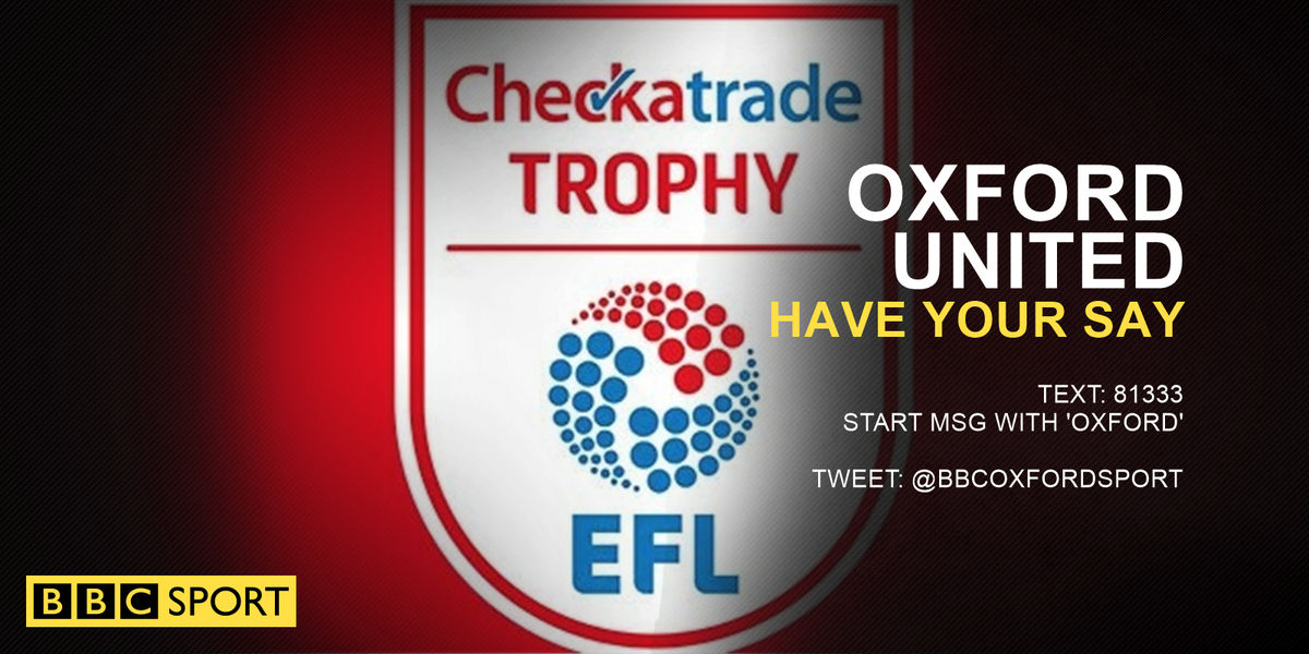 bbcoxfordsport's tweet photo. HAVE YOUR SAY: Get in touch and let us know your thoughts on the @OUFCOfficial performance tonight #TextTweet #oufc https://t.co/72fo5vQbl8