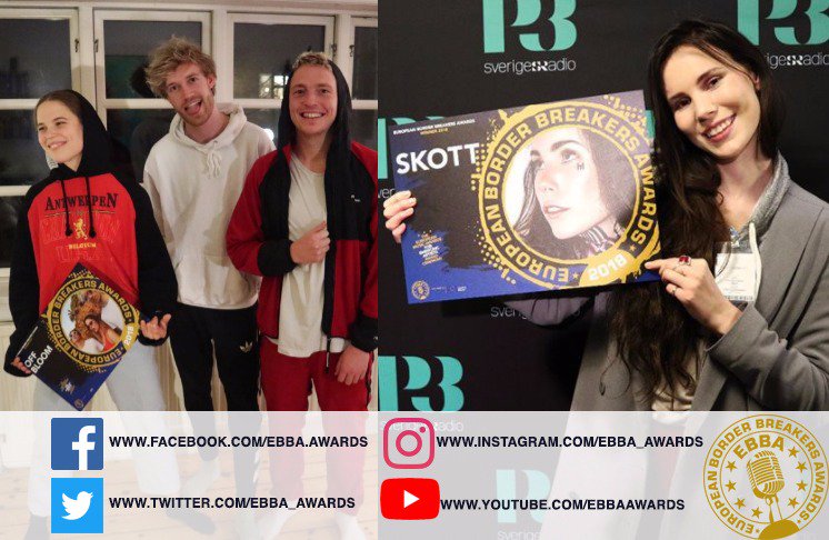 MMEawards's tweet photo. Make sure to watch tonight's vlog to see @skottmusic and @offbloom react to winning an EBBA! #EBBA18 #Skott #OffBloom #vlog #newmusic https://t.co/U6LLs9HJNZ