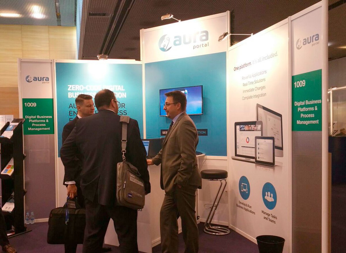 AuraQuantic's tweet photo. At AuraPortal booth 1009 #GartnerSYM, ready to talk #digitalTransformation #BPM #DigitalBusinessPlatforms https://t.co/jUABAm9DMe